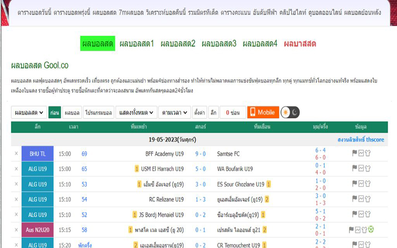 ผลบอลสด Goal.co-joker365x.com