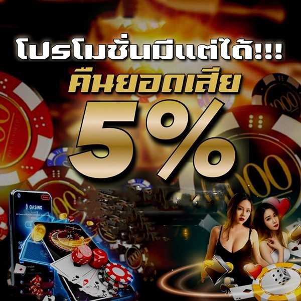 สล็อตเว็บตรง คืนยอดเสีย 5% รายวัน - "Direct web slots return 5% daily losses"